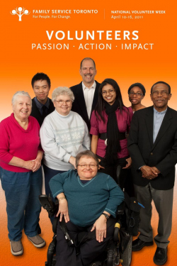 Group Photo of Volunteers as Photographed for Family Service Tor