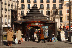 Word On The Street News Kiosk in Madrid Spain as Photographed by