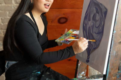 Photos of Grace Yeh for a Grant Thornton recruitment campaign