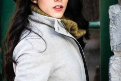 Full-Length Environmental-Portrait of Veronica Hortiguela wearin