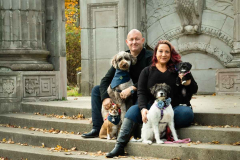 Family Portraits of Nicole Toogood at The Guild Inn in Toronto,